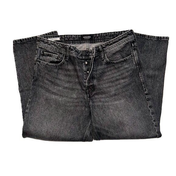 Jack & Jones JJIEddie JJOriginal Baggy Jeans - Black - 34Wx27L - Picture 3 of 15